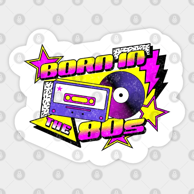 Born In The 80s Sticker by BankaiChu